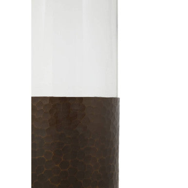 Akola Small Floor Standing Candle Holder In Antique Gold - Image 6