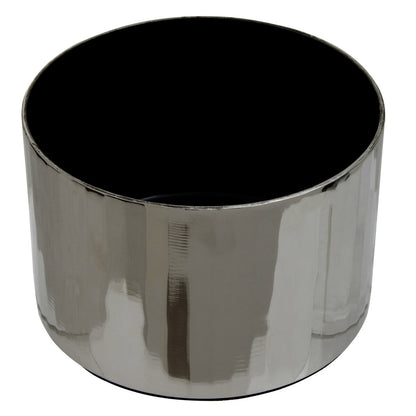 Amreli Small Vertical Textured Silver Metal Trinket Box