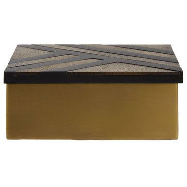Aris Large Black and Gold Storage Box - Image 10