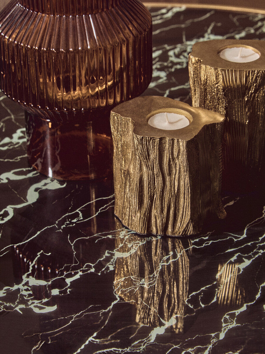 Akola Set Of Two Gold Tealight Holders - Image 8