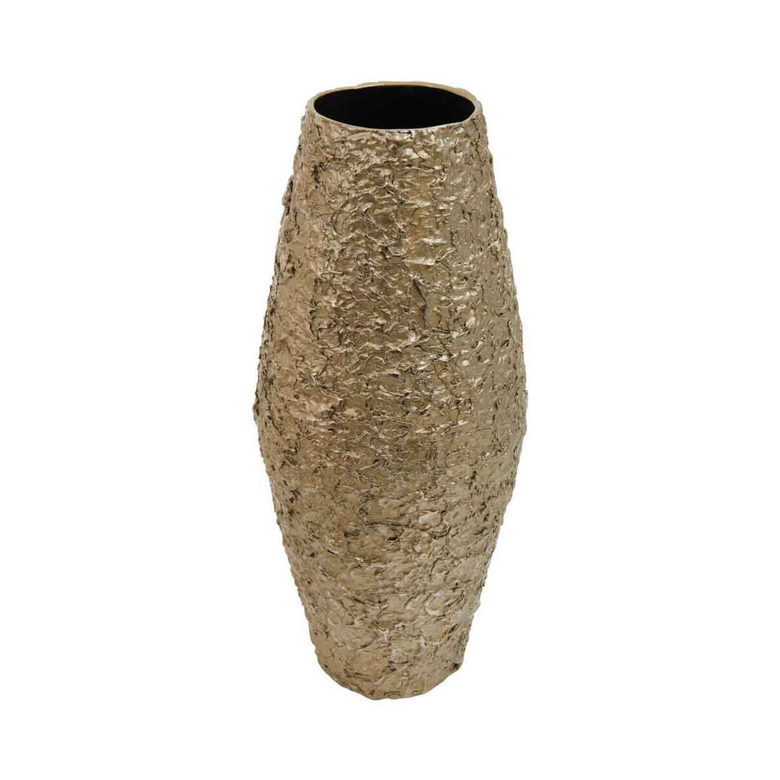 Akola Large Gold Textured Metal Vase