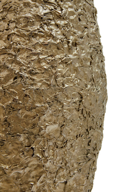 Akola Large Gold Textured Metal Vase