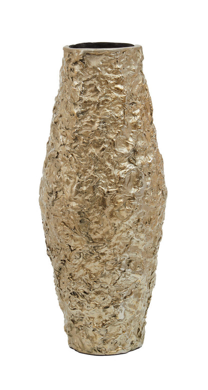 Akola Gold Textured Small Metal Vase