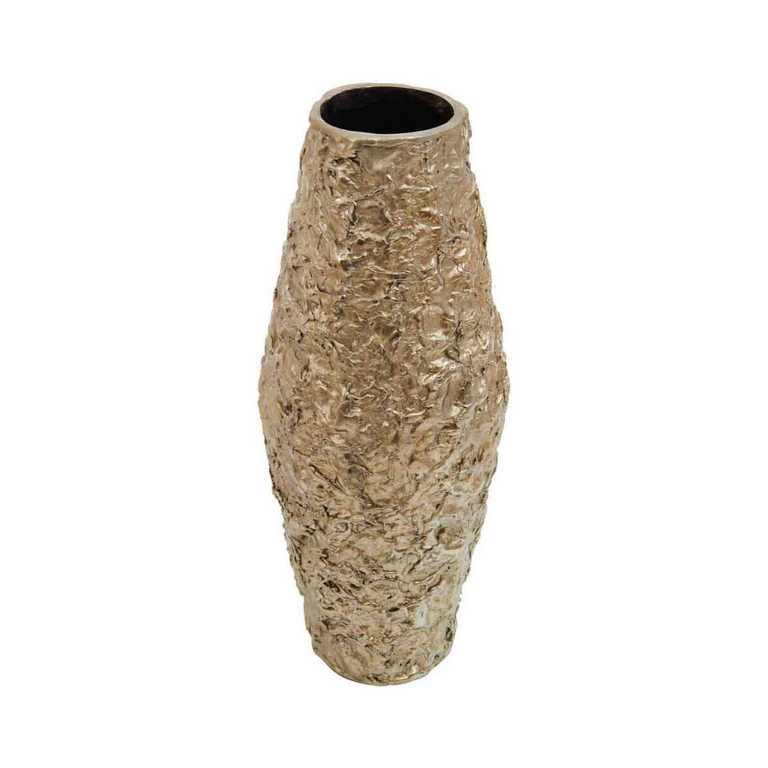 Akola Small Gold Textured Metal Vase