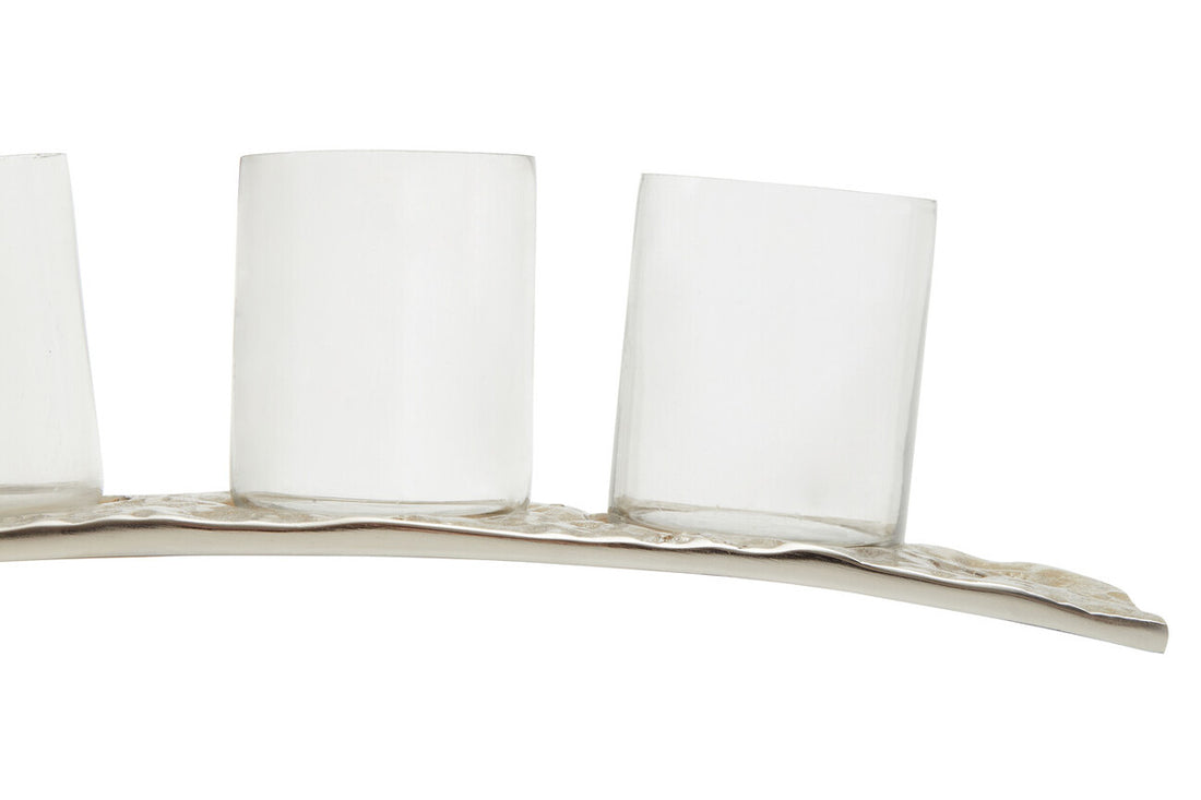 Akola Antique Gold and Glass Tealight Holder - Image 6