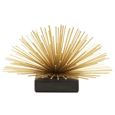 Mirano Gold Finish Starburst With Black Marble Base - Image 3