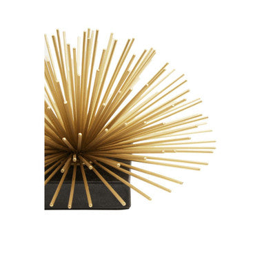 Mirano Gold Finish Starburst With Black Marble Base - Image 5