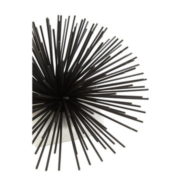 Mirano Black Finish Starburst With White Marble Base