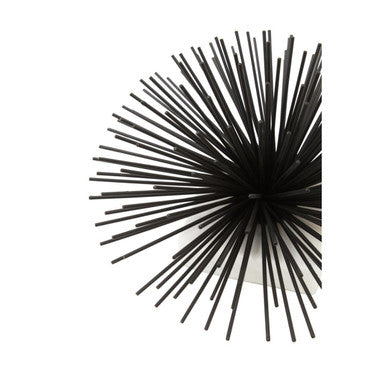 Mirano Black Finish Starburst With White Marble Base - Image 4