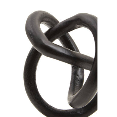 Mirano Matt Black Knot Sculpture