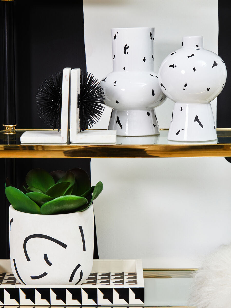 Tundra White and black Small Vase - Image 9