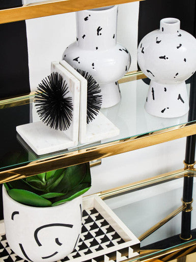 Tundra Black And White Planter - Image 3