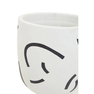 Tundra Black And White Planter - Image 5