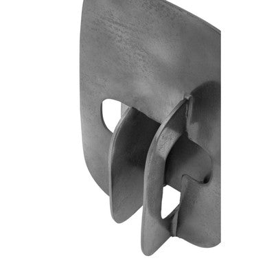 Prato Black Nickel Abstract Sculpture