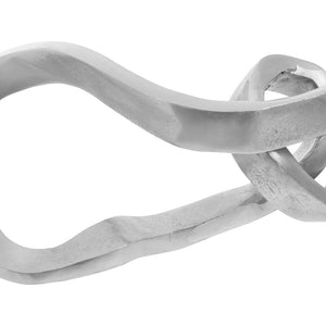 Silver Finish Abstract Knot Sculpture | Prato