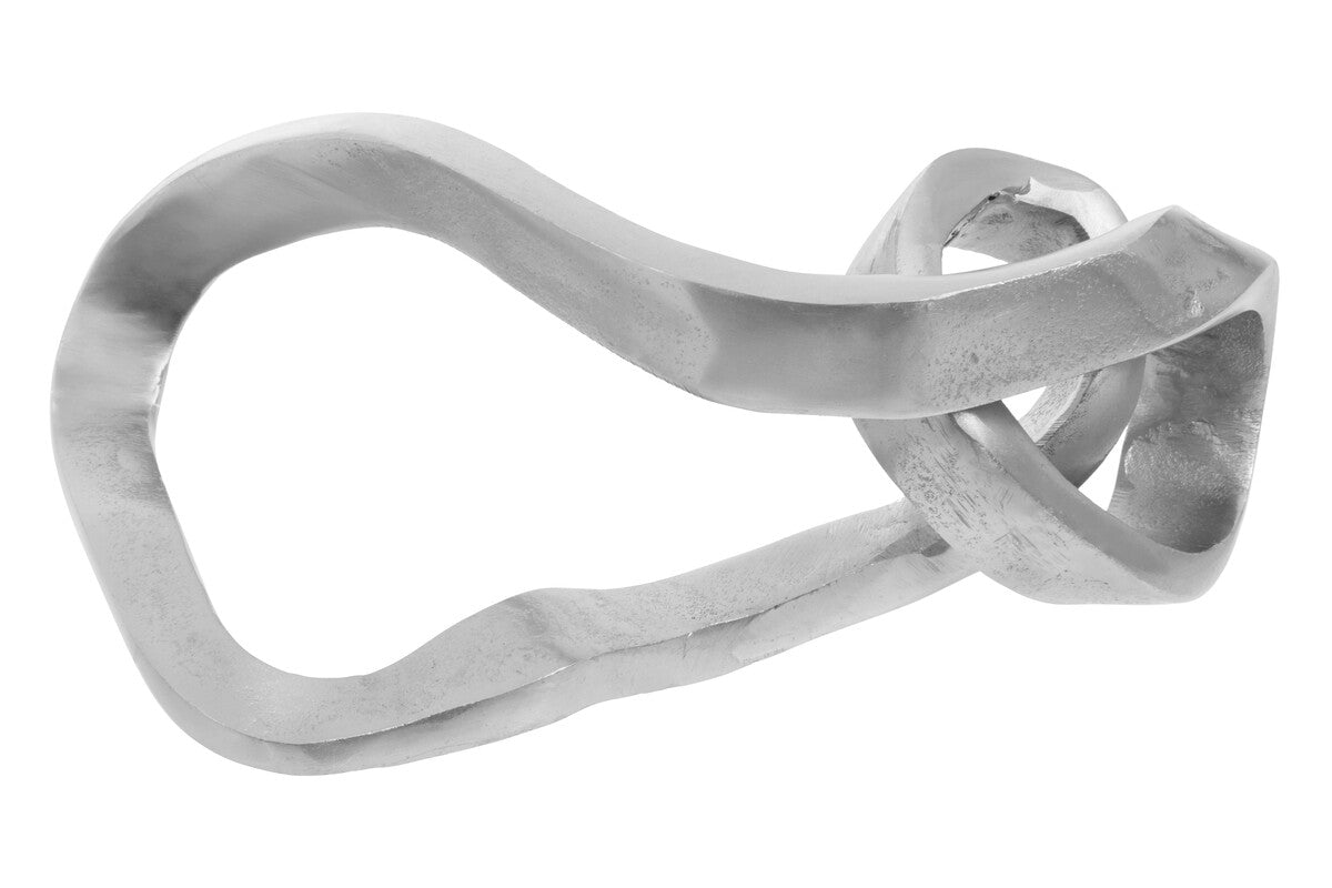 Prato Silver Finish Abstract Knot Sculpture