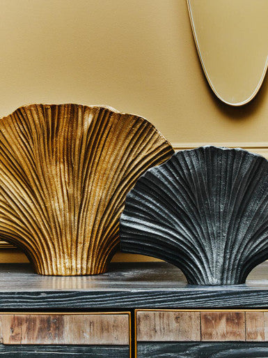 Danna Small Grey Ginkgo Vase