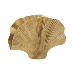 Danna Large Gold Finish Ginko Vase