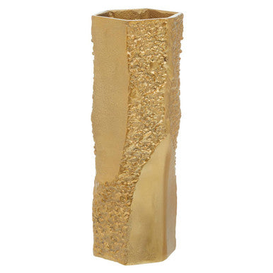 Dante Small Gold Textured Vase - Image 6