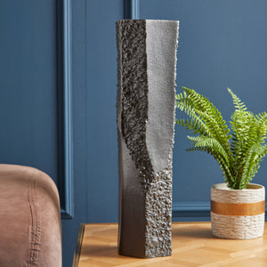 Large Grey Textured Vase | Dante