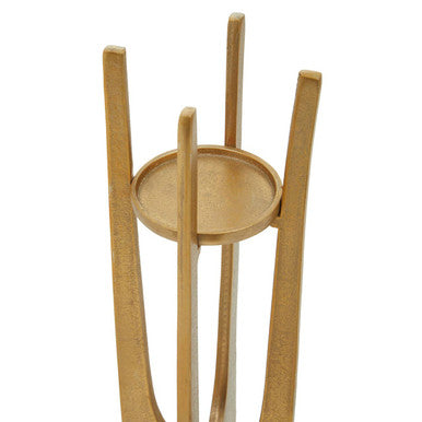 Dante Large Gold Finish Candle Holder - Image 4