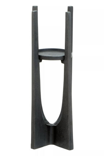 Dante Small Grey Finish Candle Holder