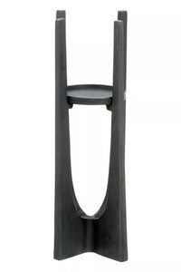 Dante Small Grey Finish Candle Holder