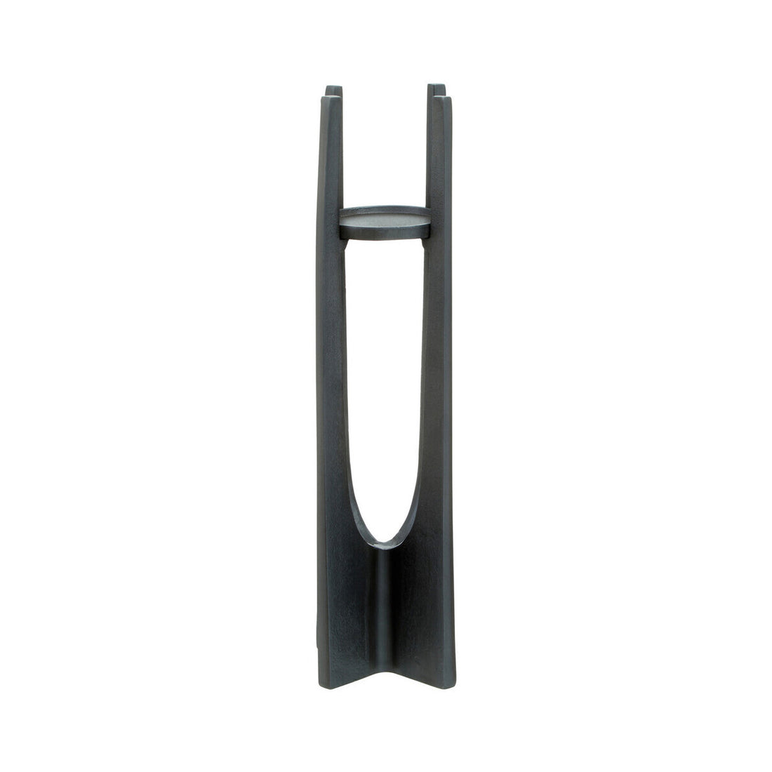 Dante Large Grey Finish Candle Holder
