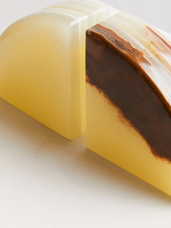 Oleena Set Of Two Onyx Bookends