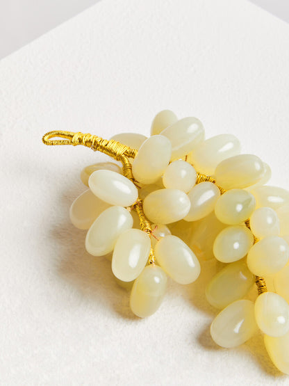 Oleena Green Onyx Decorative Grapes