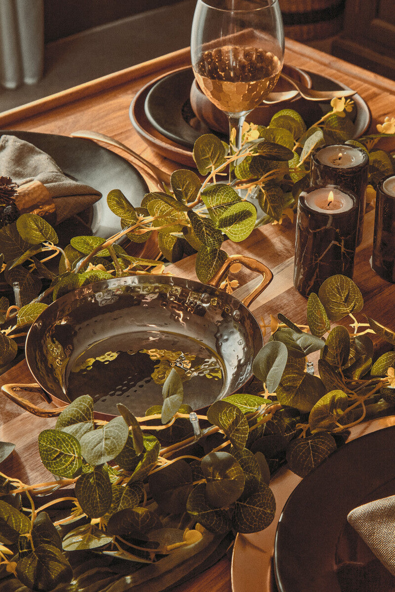 Salmo Set Of Three Black Marble Tealight Holders