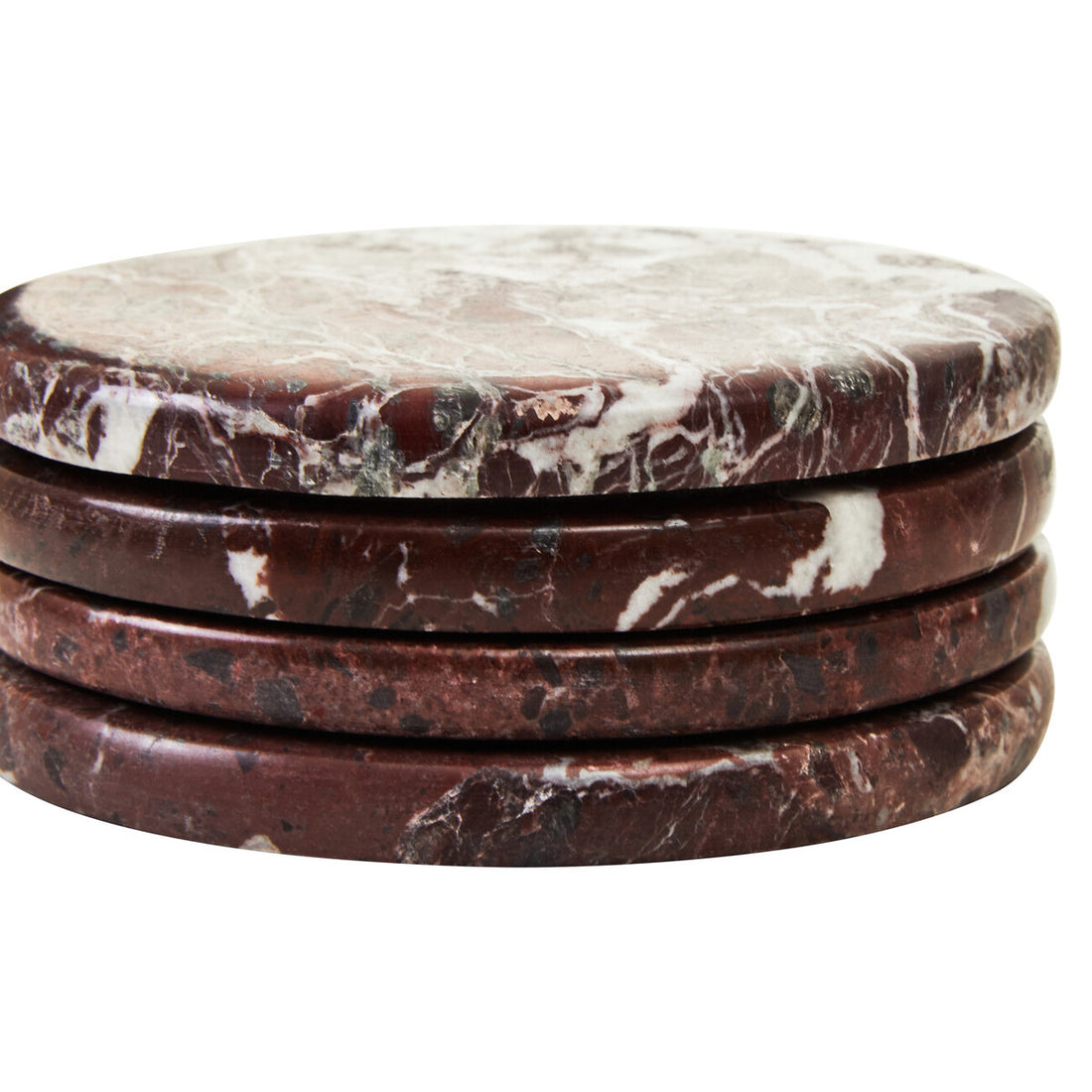 Salmo Set of 4 Red Marble Coasters