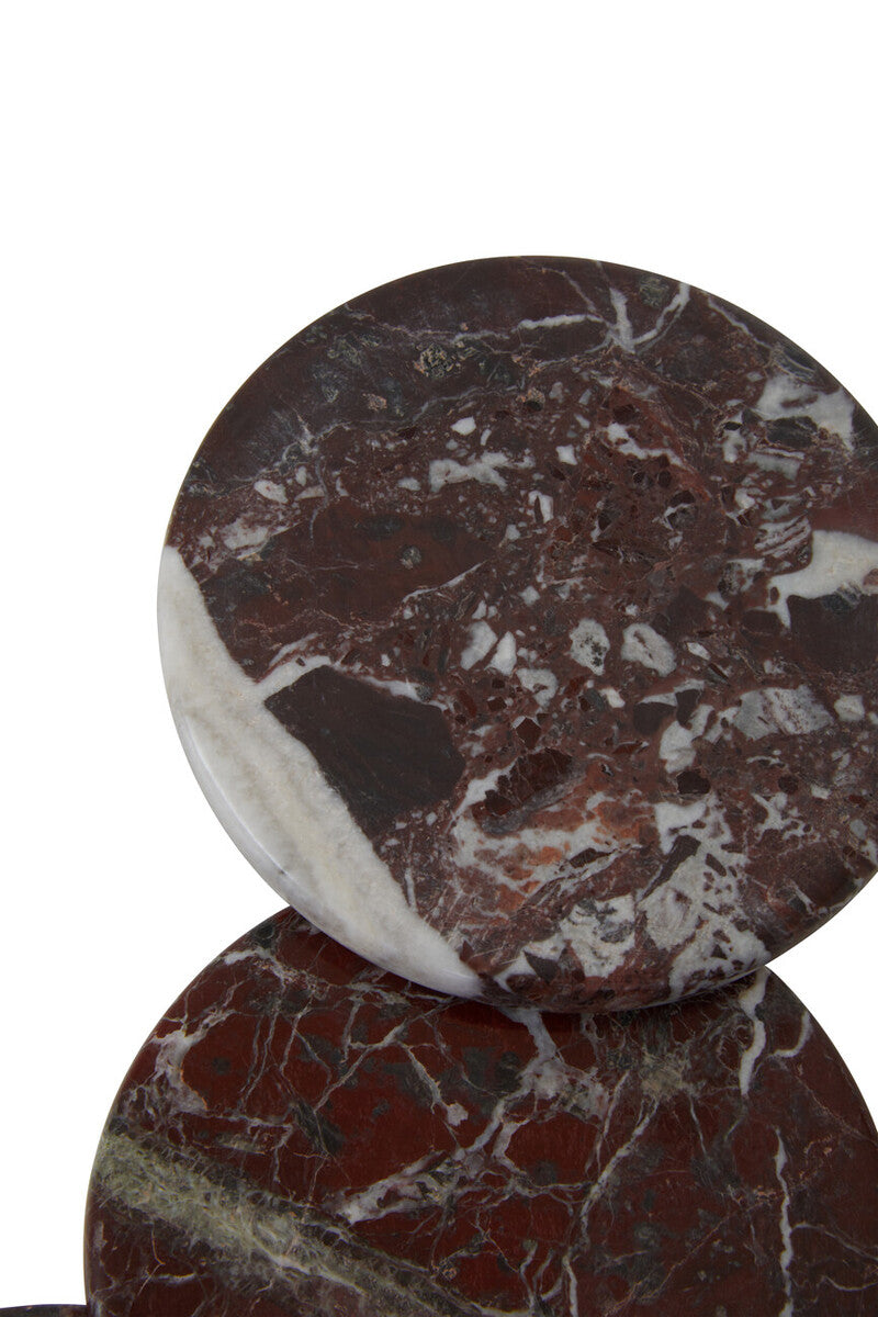 Salmo Set of 4 Red Marble Coasters