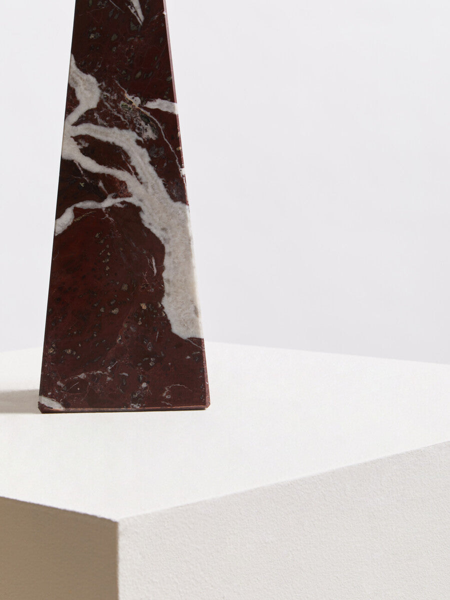 Salmo Small Red Marble Obelisk