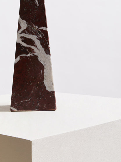 Salmo Small Red Marble Obelisk