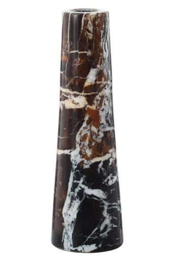 Salmo Black Marble Tapered Vase