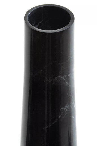 Salmo Black Marble Tapered Vase