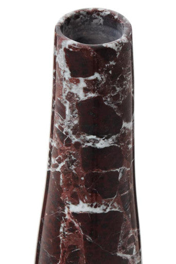 Salmo Red Marble Tapered Vase