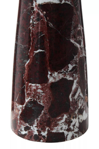 Salmo Red Marble Tapered Vase
