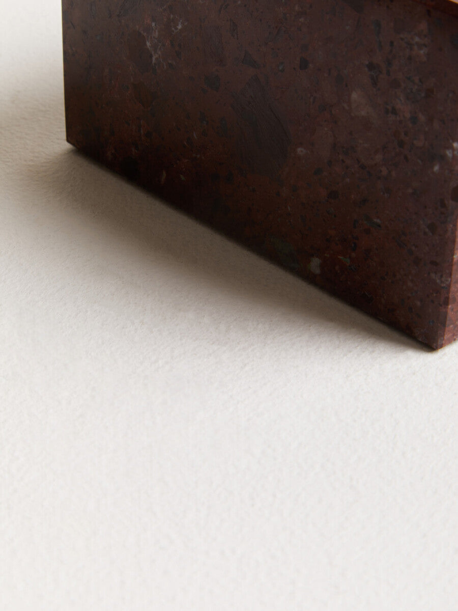 Salmo Square Red Marble Bowl