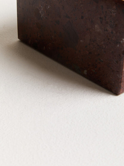 Salmo Square Red Marble Bowl