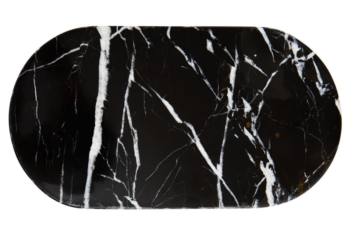 Salmo Oval Black Marble Serving Board