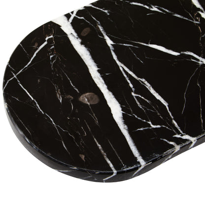 Salmo Oval Black Marble Serving Board