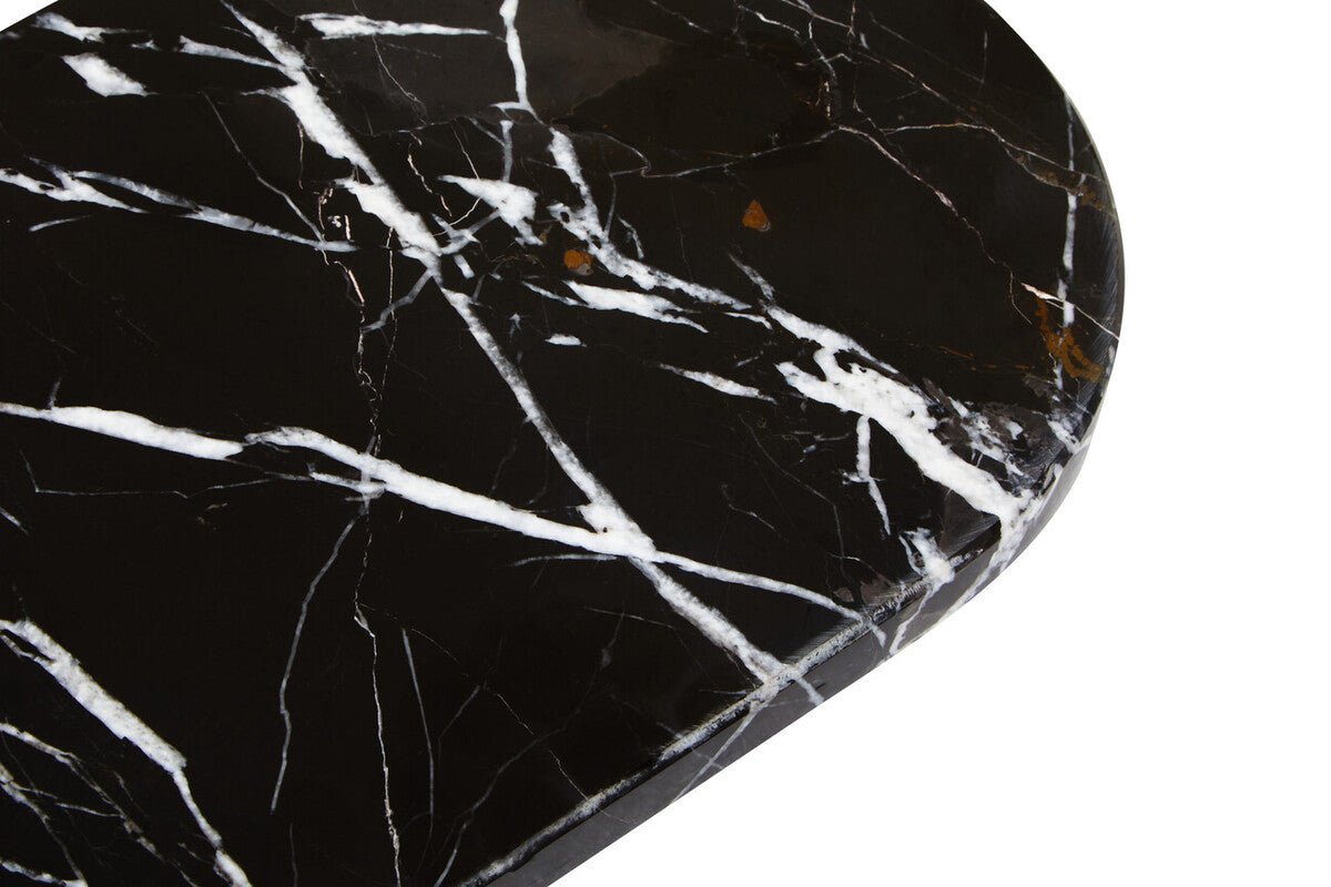 Salmo Oval Black Marble Serving Board