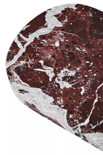 Salmo Oval Red Marble Serving Board