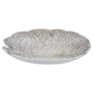 Salma Silver Finish Lotus Leaf Bowl