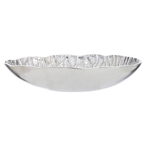 Salma Silver Finish Lotus Leaf Bowl