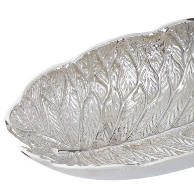 Salma Silver Finish Lotus Leaf Bowl.