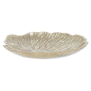 Small Gold Finish Lotus Leaf Plate | Salma