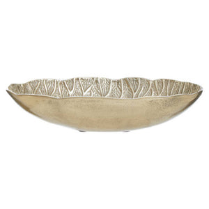 Gold Finish Lotus Leaf Bowl | Salma